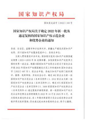 2022年遼寧省技術(shù)中心和國家知識產(chǎn)權優(yōu)勢企業(yè)